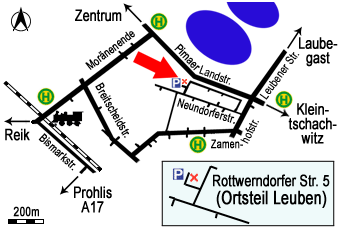 Anfahrtsskizze zu S*Z Sachsenkleber